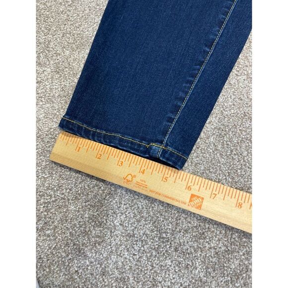 Lane Bryant womens super stretch skinny jeans sz 22 plus size mid rise dark wash - Picture 4 of 12